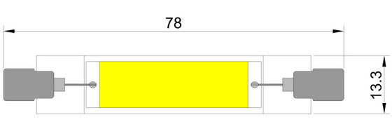 لامپ LED FULL GLASS R7S 4W 130lm / w 2700K